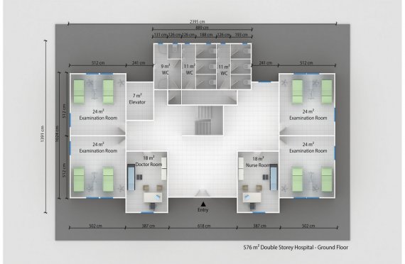 Modular Hospital 576 m²
