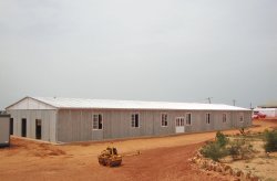 A prefabricated Mine work site building in Senegal