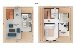 Double Storey Prefab Houses Plans