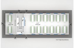 Prefabricated Dining Halls Plans