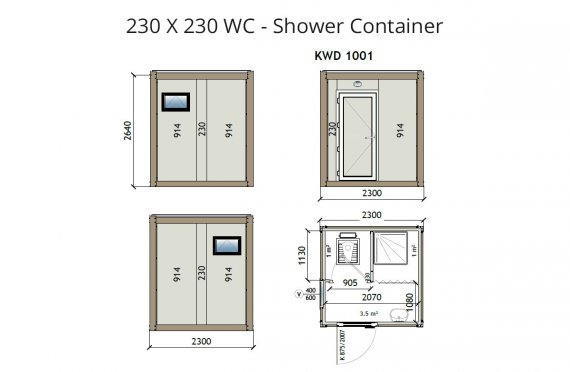 Kontainer Shower- KW2 230x230