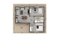 49 m² Rumah Prefabrikasi