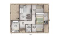 88 m² Rumah Prefabrikasi