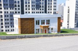 Kantor Penjualan prefabrikasi yang mewah untuk Proyek Boshphorus City 