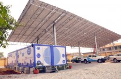 Kontainer generasi baru Karmod telah di gunakan untuk penyimpanan energi solar di Nigeria